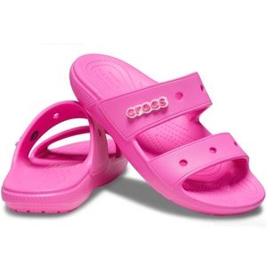 New CROCS Classic Electric Pink Sandals